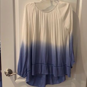 Dip dye rayon blouse